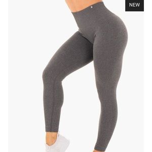 NWT Ryderwear Rib Seamless Leggings- gray/charcoal